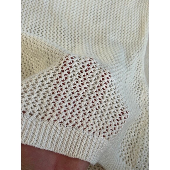 Attention Open Knit Sweater Coverup size XS Cotton and Rayon Semi-sheer - Picture 8 of 8